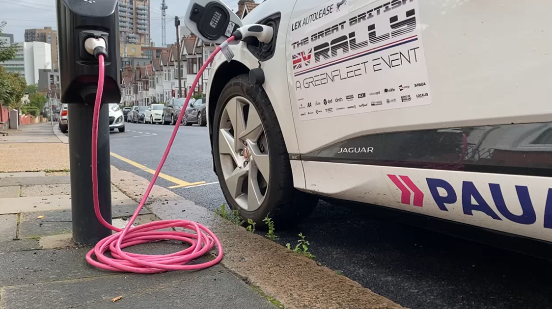 On street charger from Char.gy being used on the Paua electric fuel card 